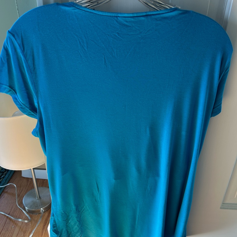 Women's Blue Nursing Top - Picture 3 of 6